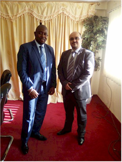Marc Yombouno - Ministre du Commerce - Mounir Rochdi Président de ThinkTankers-