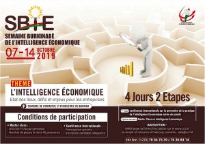 La première édition de la Semaine Burkinabè de l’Intelligence Economique (SBIE)
