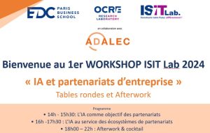 Workshop : L’IA comme objectif des partenariats